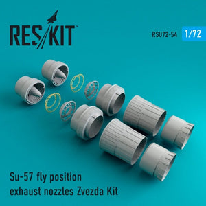 RESKIT RSU72-0054 Su-57 fly position exhaust nozzles for Zvezda 1/72