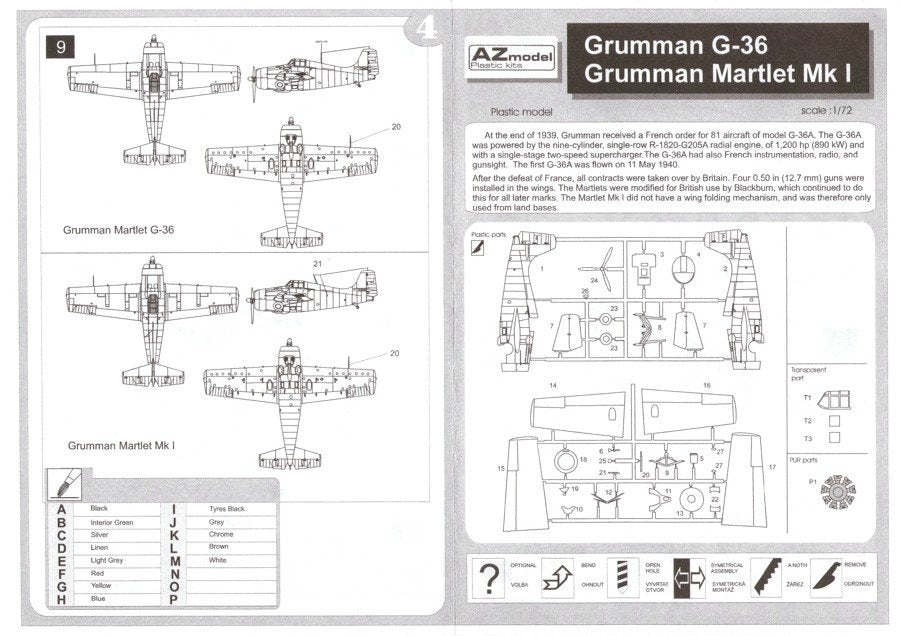 AZ Model AZ7322 Grumman G-36A 1/72 – zdjęcie 3