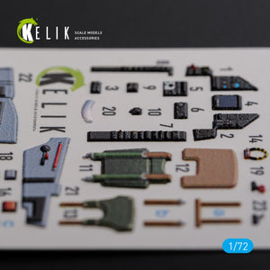 KELIK K72119 Mirage 2000C interior 3D decals forModelSvit kit 1/72 – immagine 6