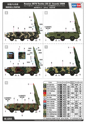 Hobby Boss 82935 Tochka SS-21 Scarab IRBM russe 9K79, échelle 1/72 – image 6