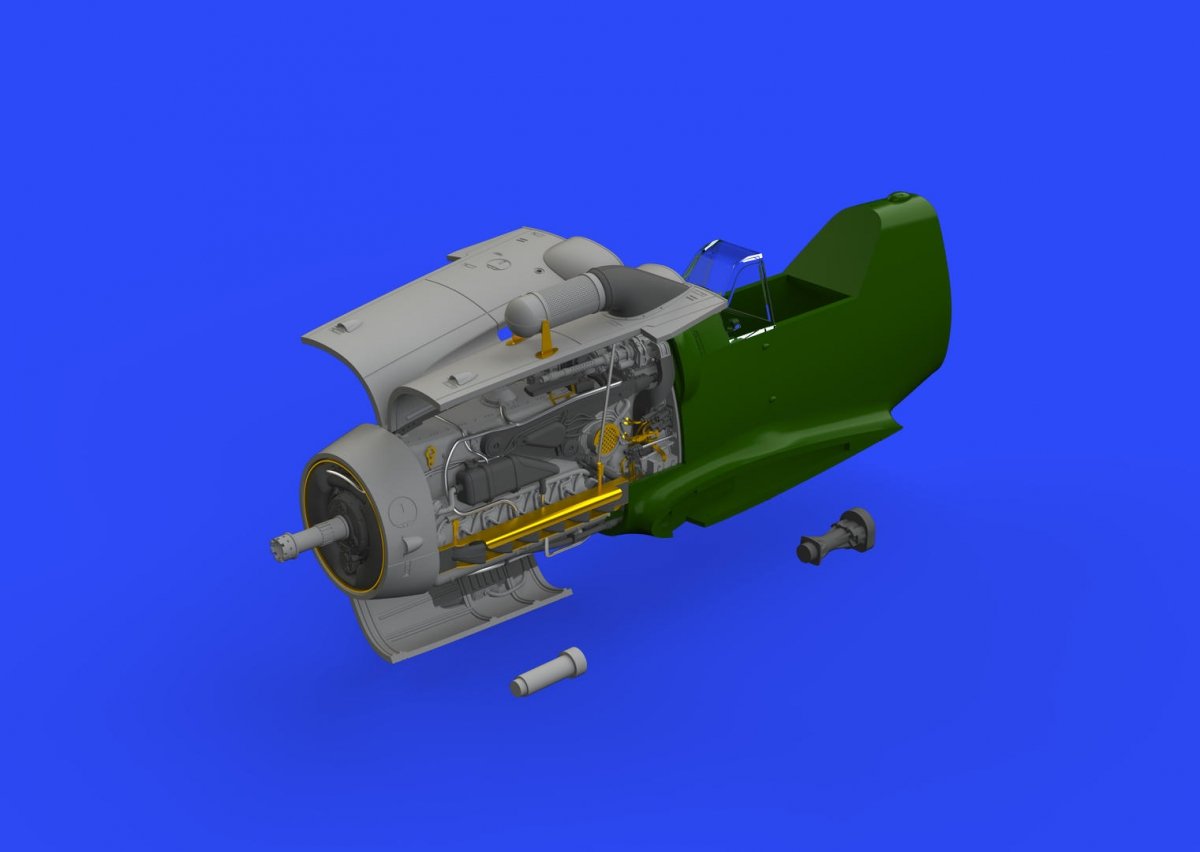 Eduard 648406 Bf 109G-6 engine TAMIYA 1/48 – Bild 2
