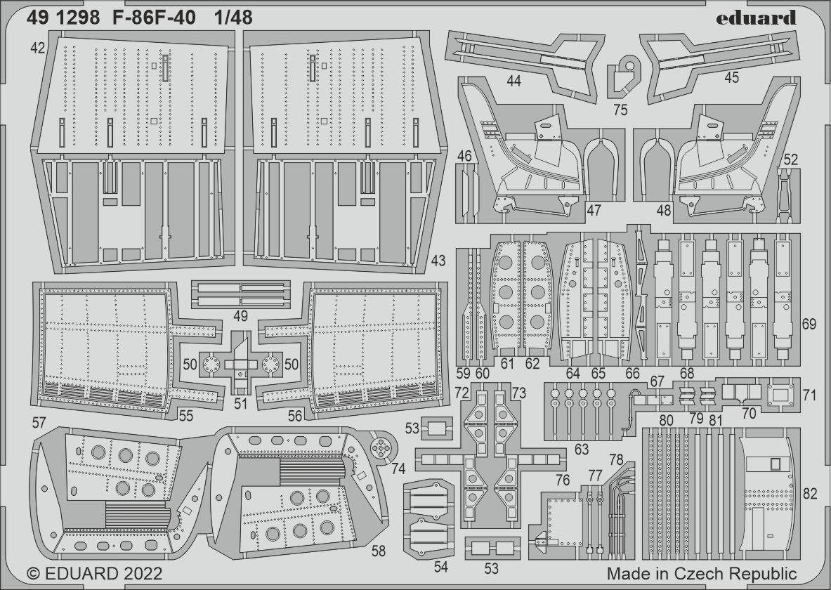 Eduard BIG49350 F-86F-40 AIRFIX 1/48 – zdjęcie 4