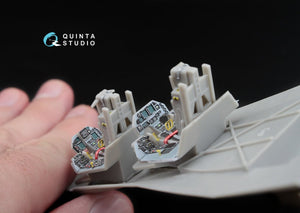Quinta Studio QD48032 F-16D 3D-Printed &amp;amp; coloured Interior on decal paper (for Hasegawa kit) 1/48 – Bild 9