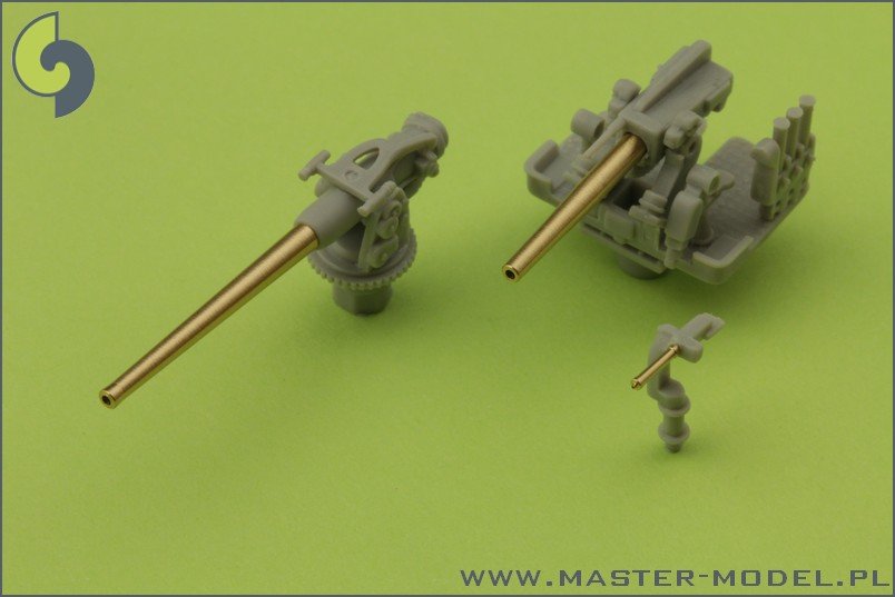 Master SM-200-002 USS Arizona BB-39 (1941) - secondary and AA armament barrels - 5in/51 (10pcs), 5in/25 (8pcs), Browning .50 (8pcs) barrels – Bild 2