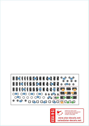 Star Decals 72-A1133 Wiking n° 5. 5. SS-Wiking dans le Caucase 1942-43. Pz III Ausf J canon court, Pz III Ausf J canon long et Pz III Ausf N. Échelle 1/72 – image 3