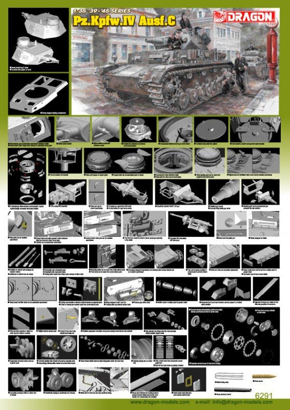 Dragon 6291 Pz.Kpfw. IV Ausf. C 1/35 – immagine 2