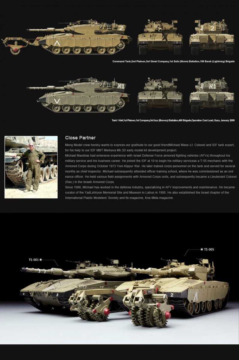 Meng Model TS-005 Merkava Mk.3 BAZ 1/35 – zdjęcie 12