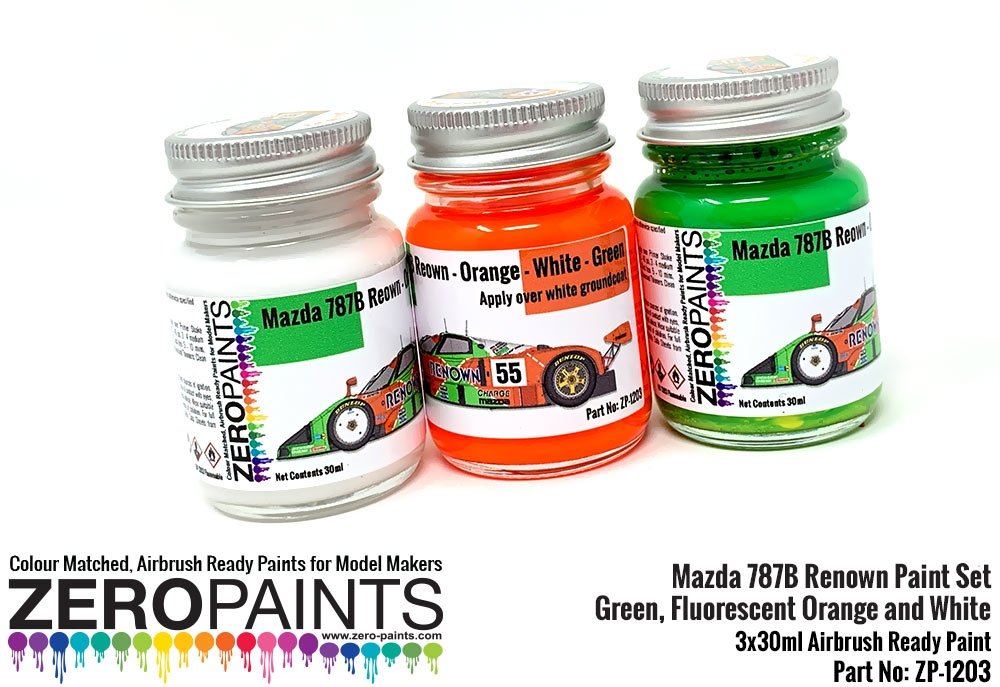 Zero Paints ZP-1203 Mazda 787B Renown Paint Set - 3x30ml – zdjęcie 4
