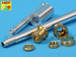 Aber 35L-078n 88mm KwK36/L56 barrel for German Tank Tiger I, Ausf. E - with late muzzle brake 1/35 – immagine 4