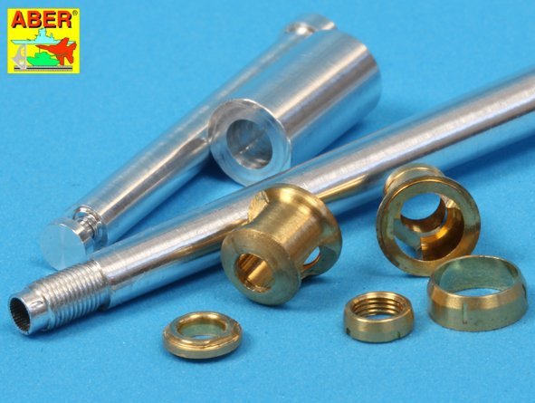 Aber 35L-078n 88mm KwK36/L56 barrel for German Tank Tiger I, Ausf. E - with late muzzle brake 1/35 – immagine 4