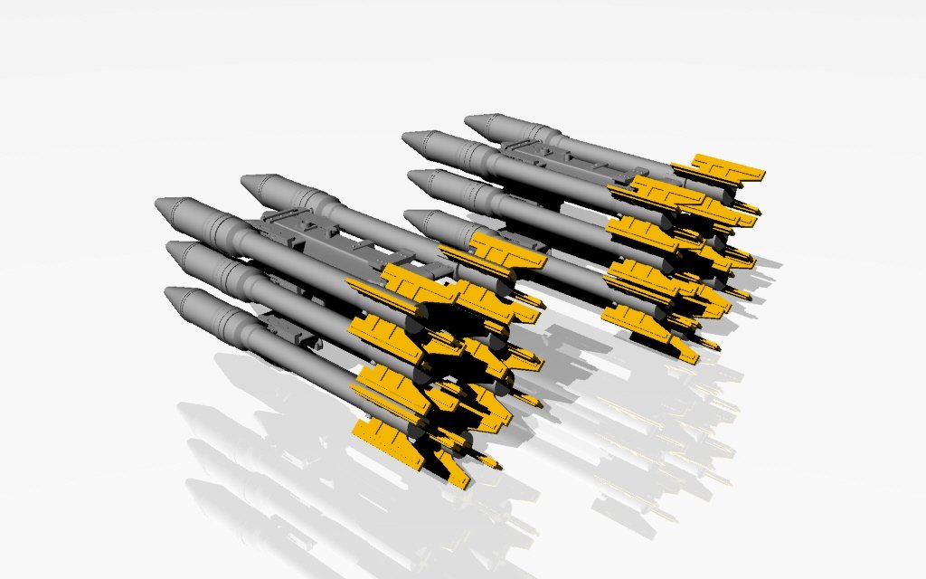 Armory Models ACA4814 S-3K unguided missiles w/ APU-14U launcher rack 1/48 – Bild 4