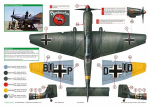 Exito ED72004 DECALS Luftwaffe Ground Attackers vol.1 - Ju 87 D-3, Hs 129, Fw 190F-8 1/72 – Bild 5