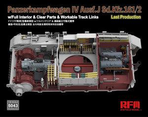Rye Field Model 5043 Panzerkampfwagen IV Ausf.J Sd.Kfz.161/2 (w/full interior&amp;amp;clear parts&amp;amp;workle track links) 1/35 – Bild 8