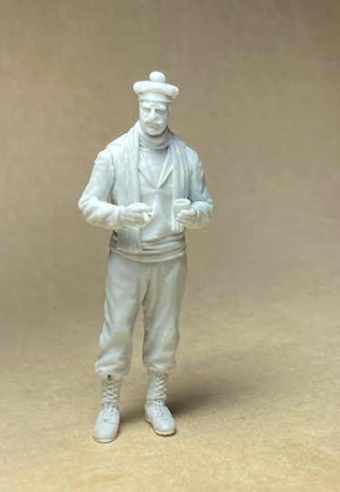 Copper State Models F35-038 French marine armoured car crewman and a morning coffee 1/35 – imagen 2