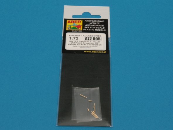 Aber A72 005 Set of 8 turned cal .50 (12,7mm) U.S. Browning M2 barrels for P-47 Thunderbolt 1/72 – Bild 8
