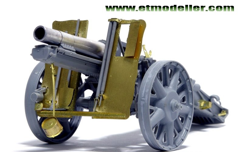 ET Modèle E35-016 Canon d&amp;#39;infanterie allemand sIG33 de 15 cm de la Seconde Guerre mondiale (Pour DRAGON 6259/6473) (1/35) – image 5