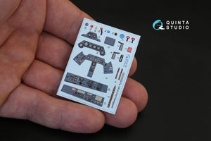 Quinta Studio QD32055 FW 190A-5 3D-Printed &amp;amp; coloured Interior on decal paper (for Hasegawa kit) 1/32 – Bild 4