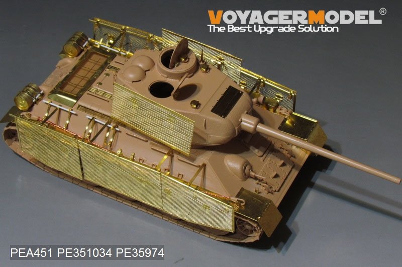 Voyager Model PEA451 WWII Russian T-34/85 &amp;quot;Thoma shields&amp;quot; wire mesh schürzen (GP) 1/35 – Bild 5