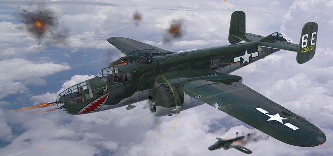 HK Models 01E01 B-25J Mitchell Nez en verre 1/32