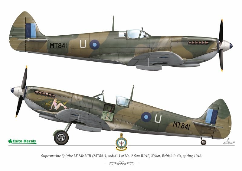 Exito ED48003 DECALS Sexy Spitfires - Supermarine Spitfire LF Mk Vb - VIII - IXe 1/48 – Bild 5