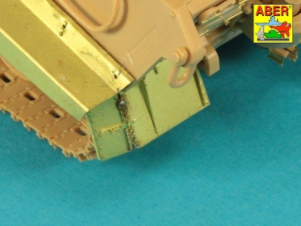 Aber 48053 Jagdtiger Sd.Kfz. 186 –przednie i tylnie błotniki / Jagdtiger Sd.Kfz. 186 –Front &amp;amp; Rear Fenders 1/48 – imagen 3