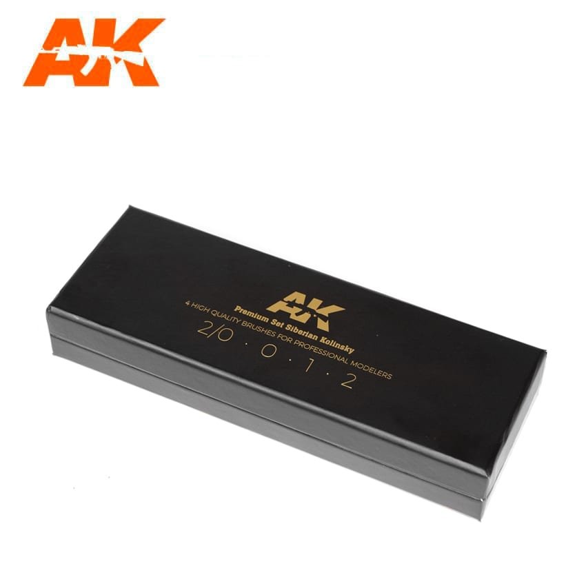 AK Interactive AKSK-10 PREMIUM SIBERIAN KOLINSKY BRUSHES DELUXE CASE – immagine 2