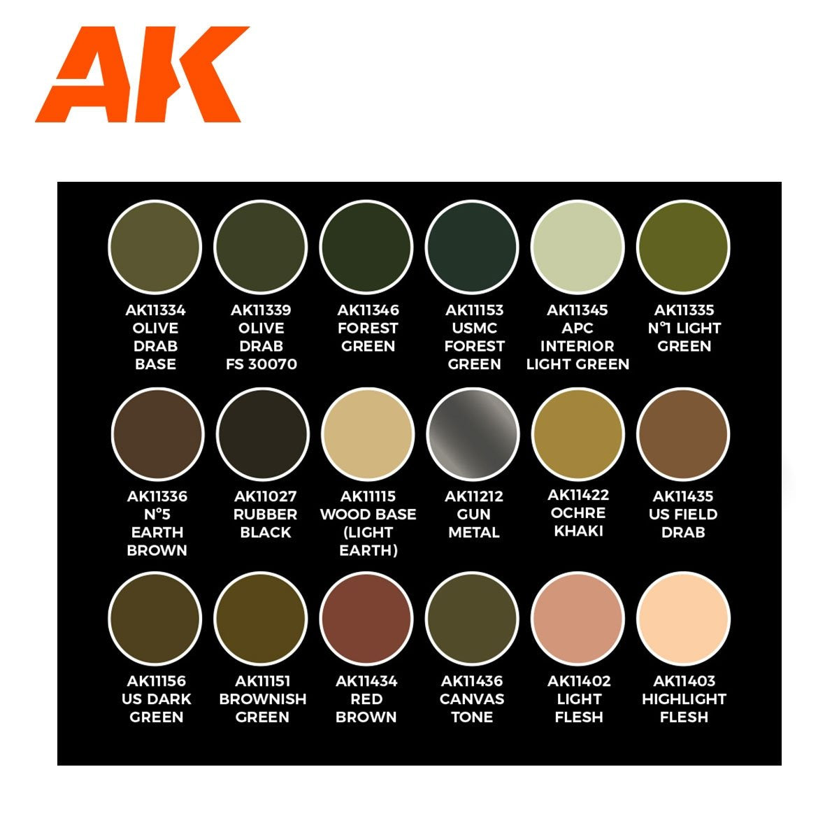 AK Interactive AK11763 SIGNATURE SET – ADAM WILDER 3G SET 18x17 ml – Bild 3