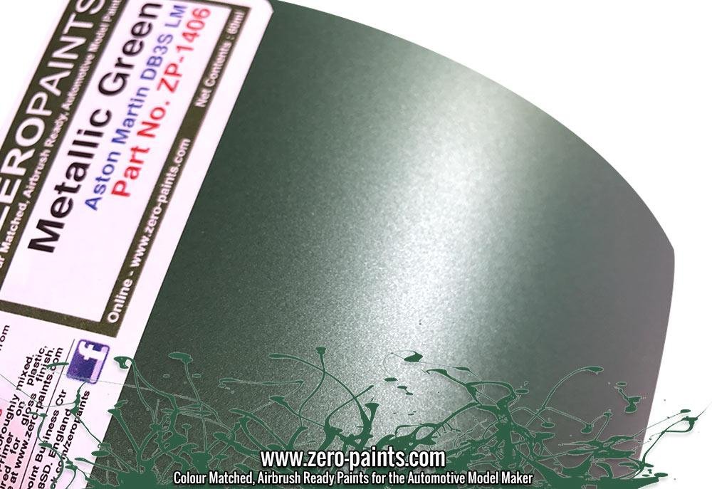 Zero Paints ZP-1406 - Aston Martin DBR3S LM Metallic Green Paint 60ml – Bild 3