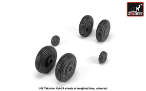 Armory Models AW48037 Yak-28 wheels w/ weighted tires 1/48 – Bild 2