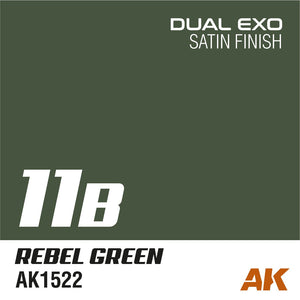 AK Interactive AK1555 DUAL EXO SET 11 – 11A GHOST GREEN &amp;amp; 11B REBEL GREEN – Bild 2