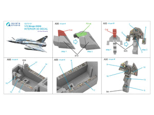 Quinta Studio QD72137 Mirage 2000N 3D-Printed coloured Interior on decal paper (Dream Model) 1/72 – immagine 2