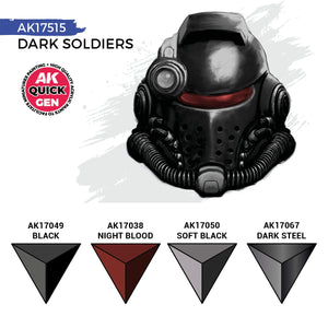 AK Interactive AK17515 DARK SOLDIERS – QUICK GEN SET 4x18ml
