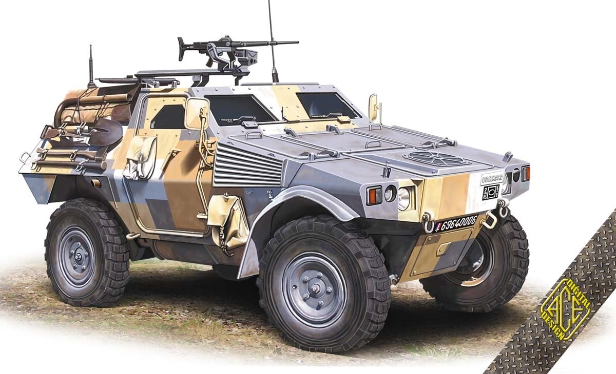 ACE 72420 VBL (Light Armored Vehicle) short chassie 7.62 MG 1/72