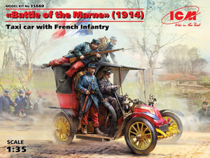 ICM 35660 Bataille de la Marne (1914), Taxi avec figurines françaises au 1/35
