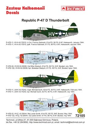 Techmod 72105 - Republic P-47D Thunderbolt 1/72 – immagine 2