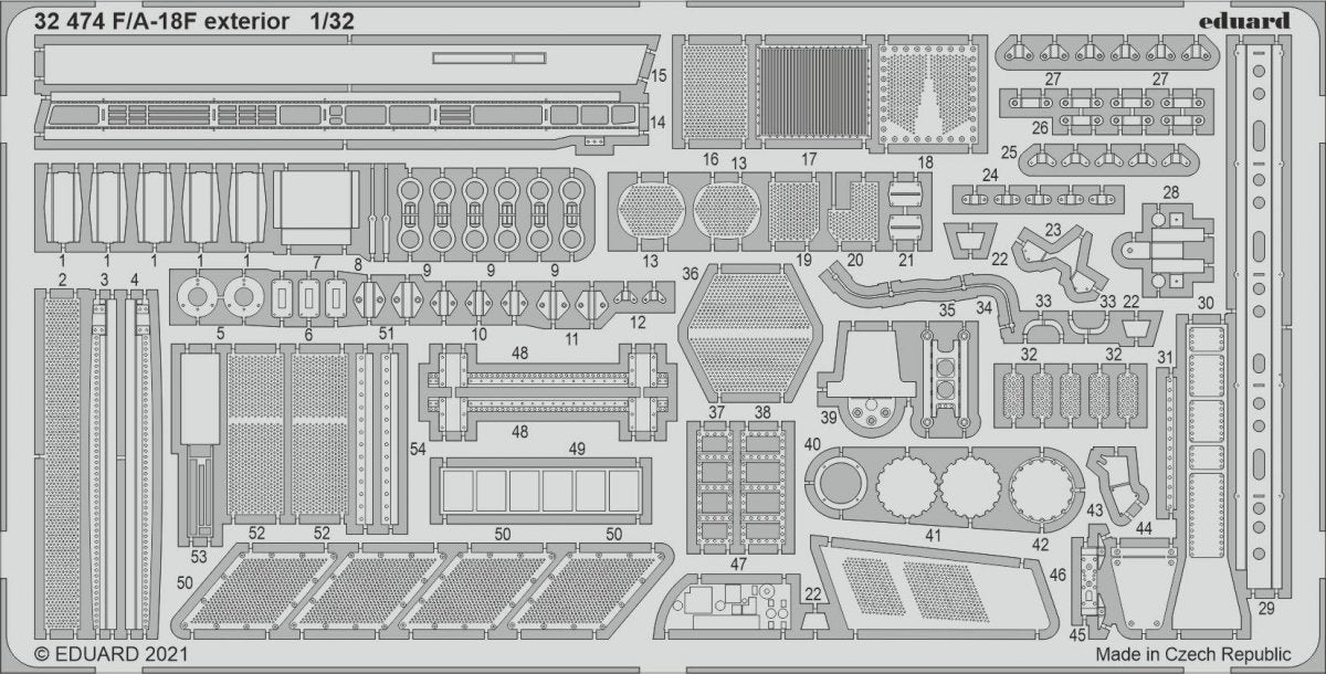 Eduard 32474 F/ A-18F exterior REVELL 1/32