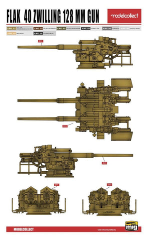 Modelcollect UA72150 WWII Germany landcruiser p.1000 ratte weapon set pack 1/72 – Bild 7