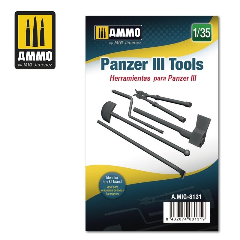 Ammo of Mig 8131 Panzer III Tools 1/35