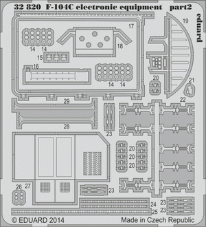 Eduard 32820 F-104C electronic equipment 1/32 Italeri – imagen 2