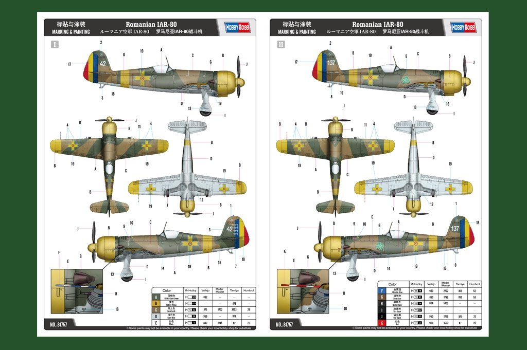 Hobby Boss 81757 Romanian IAR-80 1/48 – Bild 3