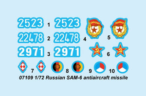 Trumpeter 07109 Russian SAM-6 antiaircraft missile 1/72 – immagine 3