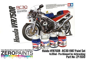 Zero Paints ZP-1500 Honda VFR750R - RC30 1987 Paint Set 4x30ml – imagen 2