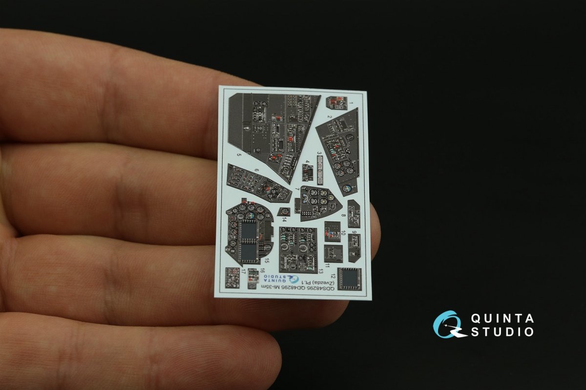 Quinta Studio QDS-48295 Mi-35M 3D-Printed &amp;amp; colored Interior on decal paper (Zvezda) (Small version) 1/48 – image 5