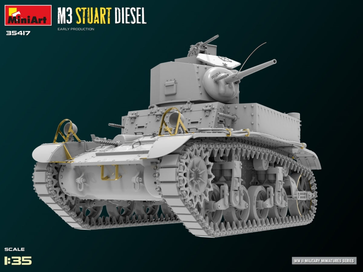 MiniArt 35417 M3 Stuart Diesel Early Production 1/35 – immagine 6