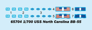 I Love Kit 65704 Top Grade North Carolina BB-55 1/700 – image 3
