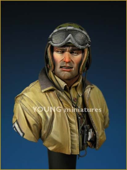 Young Miniatures YM1808 ÉQUIPAGE DE CHAR AMÉRICAIN Europe Seconde Guerre mondiale 1/10