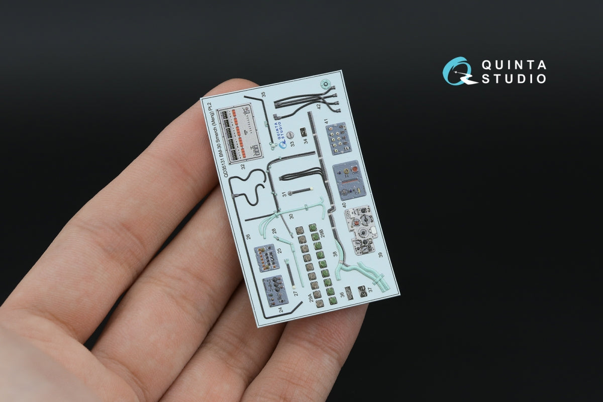 Quinta Studio QD35131 BM-30 Smerch 3D-Printed &amp;amp; colored Interior on decal paper (Meng) 1/35 – image 5