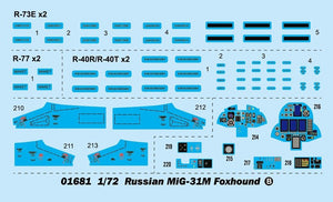 Trumpeter 01681 MiG-31M Foxhound russe au 1/72 – image 3