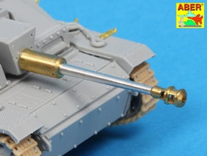 Aber 72L-60 Lufa do niemieckich dział pancernych StuG.III, Ausf.G wersja pośrednia / German StuK.40 L/48 7,5 cm Bartel with middle model muzzle brake for StuG. III Ausf.G middle 1/72 – zdjęcie 5