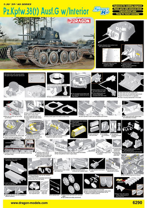 Dragon 6290 Pz.Kpfw.38(t) Ausf.G w/Interio 1/35 – image 2